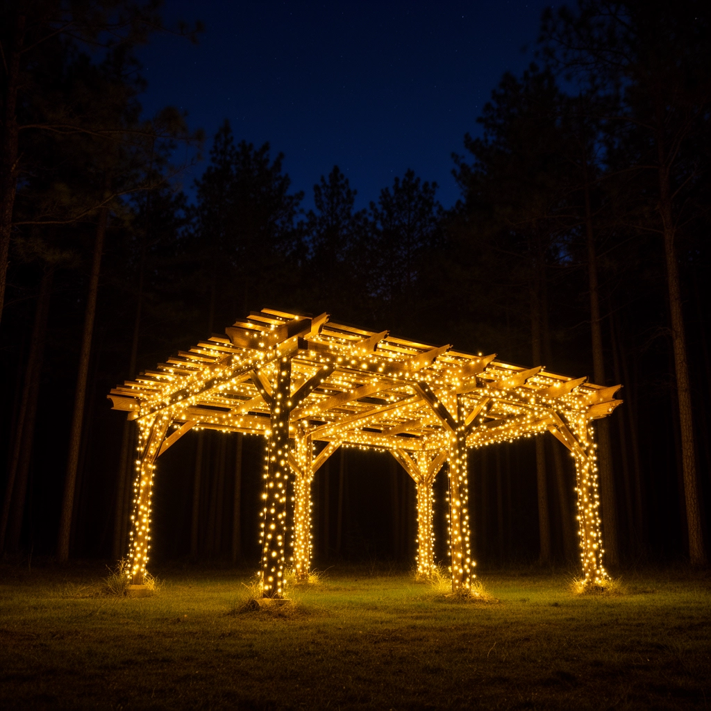 Pergola constellation — nuit landaise